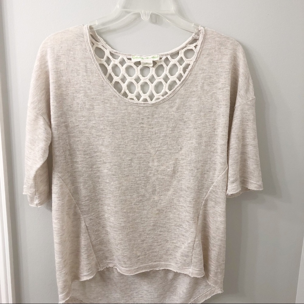 Urban Outfitters Staring at Stars Boho Cream Top